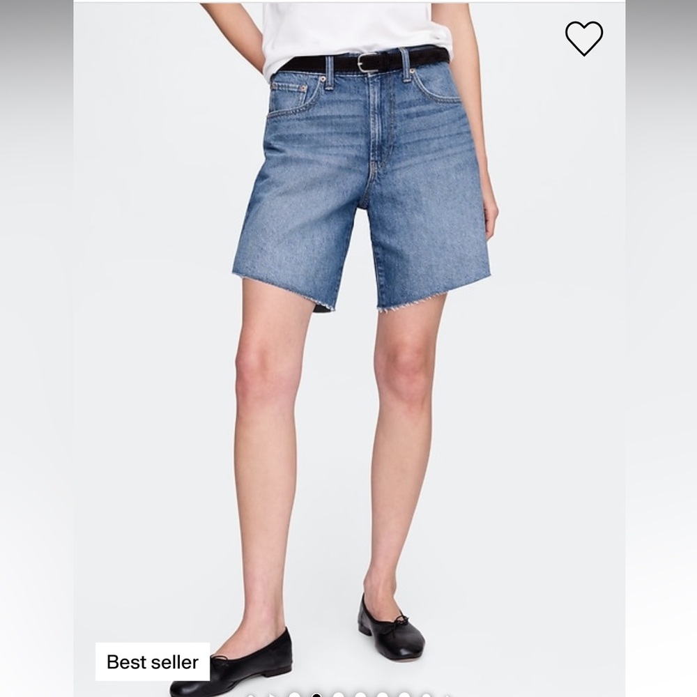 NWT Gap 8" Mid Rise '90s Loose Denim Bermuda
Shorts in Medium Indigo